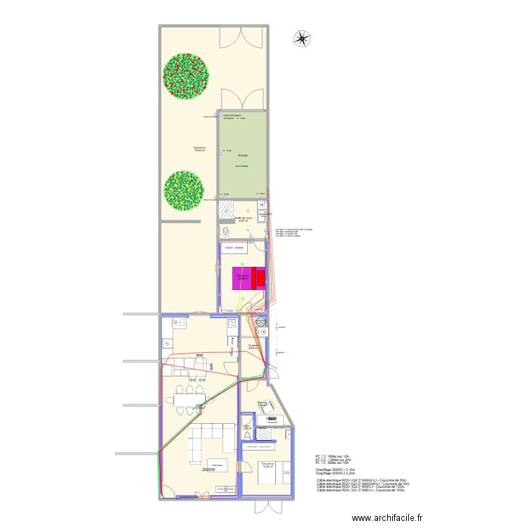 CollinBaseV6. Plan de 9 pièces et 184 m2