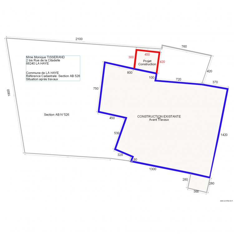 Plan Masse Déclaration Travaux 2. Plan de 0 pièce et 0 m2