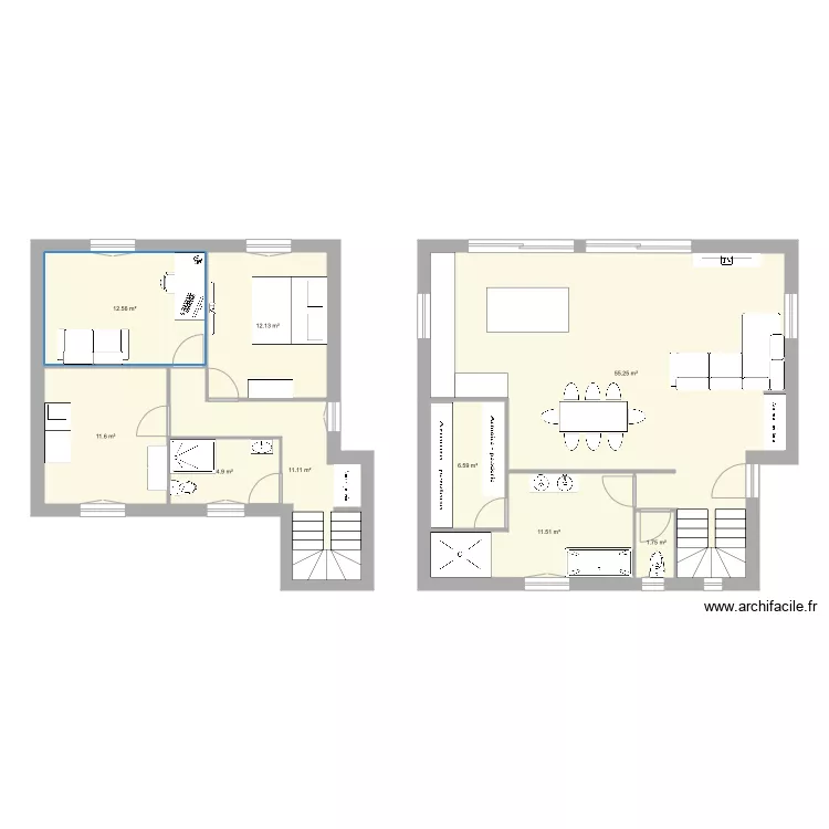 Maison Modif. Plan de 