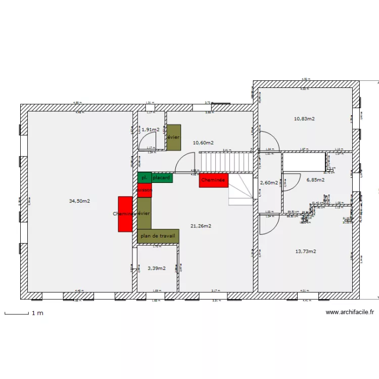 maison-rdc. Plan de 