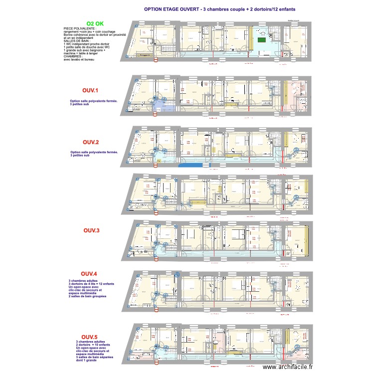 OLIVIER Etage V2. Plan de 0 pièce et 0 m2