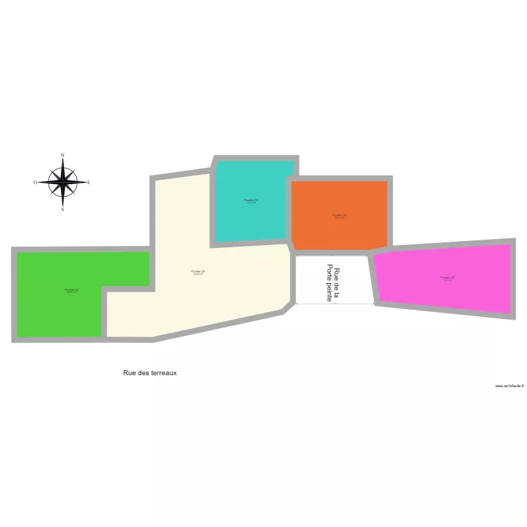 Masse sans portes. Plan de Masse sans portes. Plan de