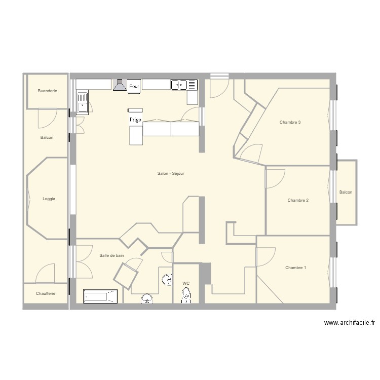 Appartement Margaron 15 Avril 2021. Plan de 0 pièce et 0 m2
