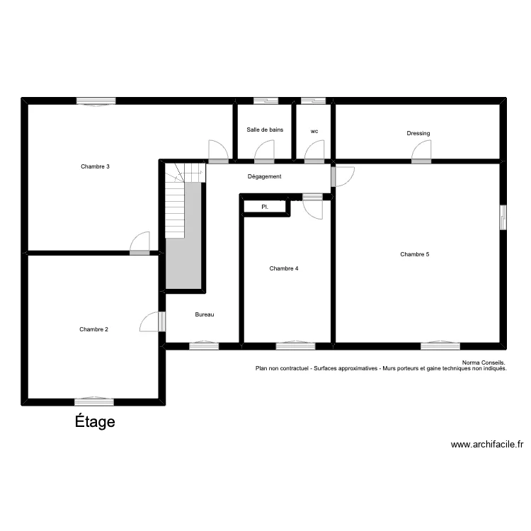 Plan Mamm&egrave;s Caen &eacute;tage. Plan de 