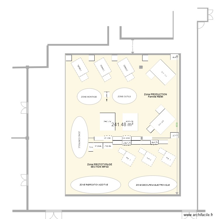 ATELIER REMI. Plan de 1 pièce et 241 m2