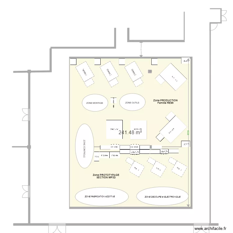 ATELIER REMI. Plan de 