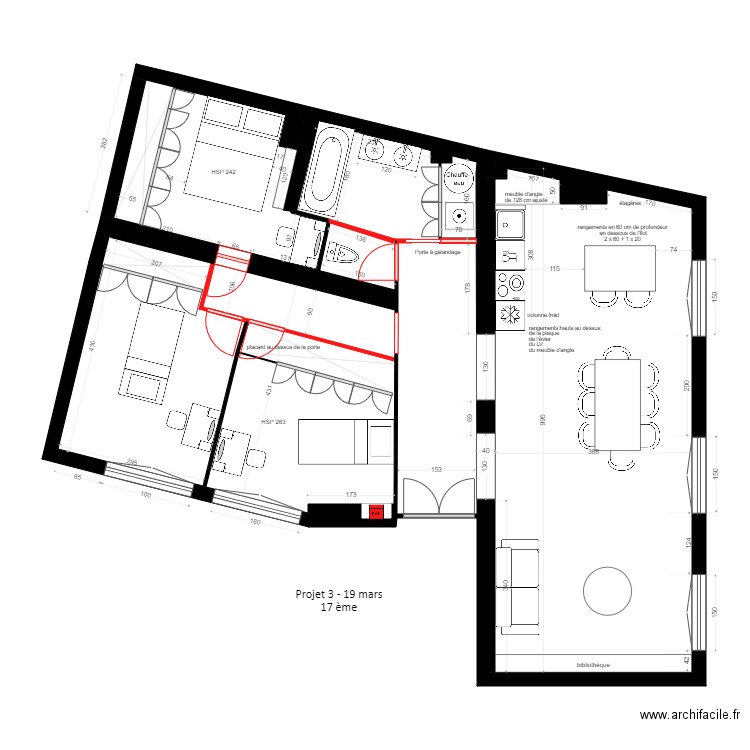 projet constance de b. Plan de 0 pièce et 0 m2