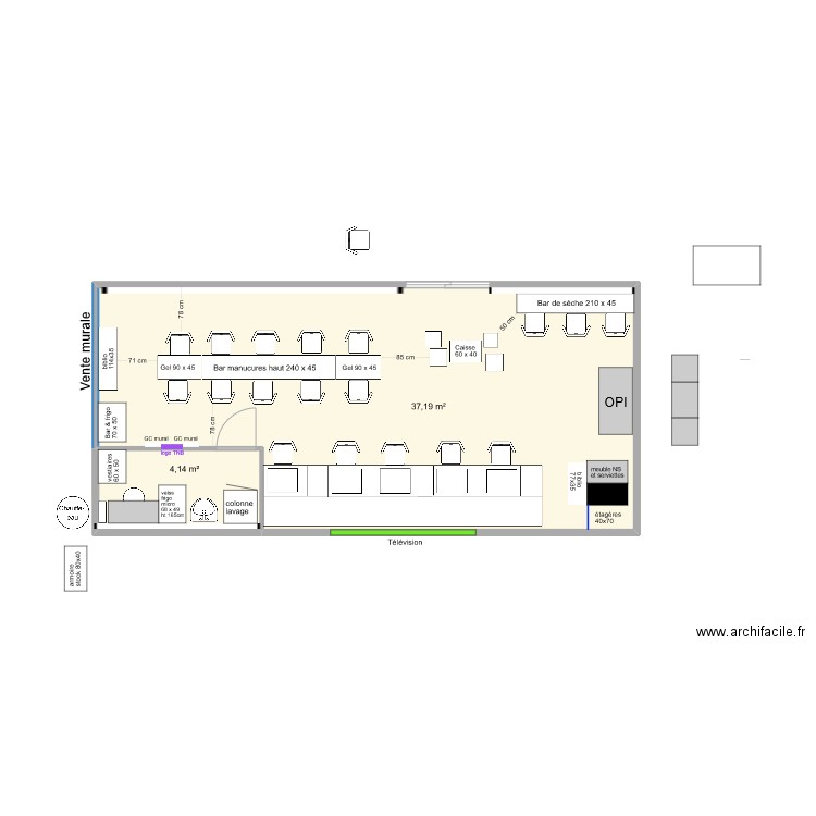 NB9 2023 V1.0. Plan de 2 pièces et 41 m2