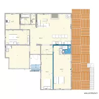 plan h&eacute;singue 3 chambres avec F2 ok