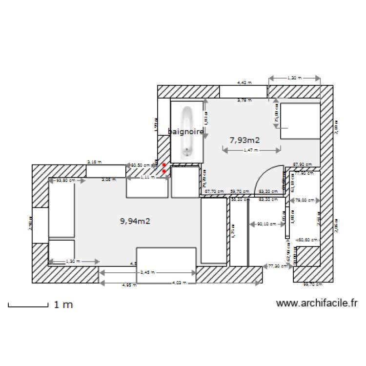 chambre. Plan de 0 pièce et 0 m2