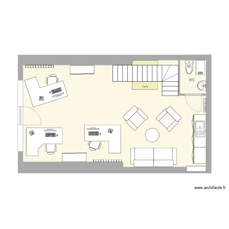 Rez de chauss&eacute;e. Plan de 