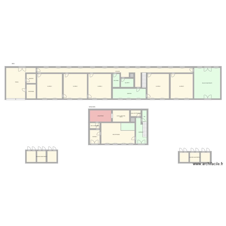 MAIRIE ARNAC ECOLE. Plan de 0 pièce et 0 m2