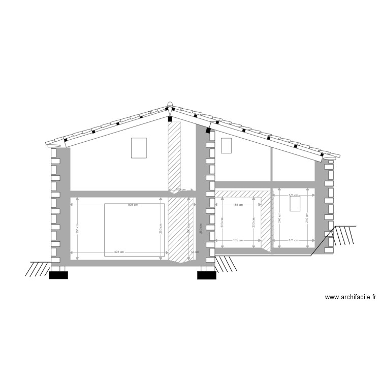 BERGERIE PIGNON EST FINAL. Plan de 3 pièces et 18 m2