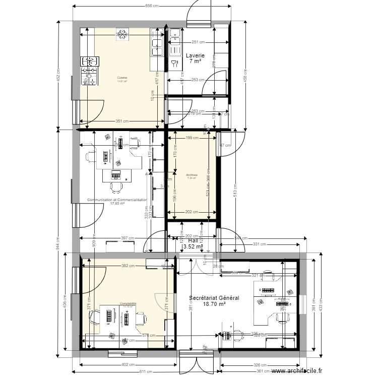 Bureaux club house 9. Plan de 0 pièce et 0 m2