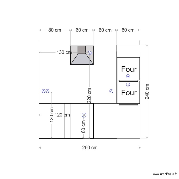 cuisinemurA. Plan de 0 pièce et 0 m2