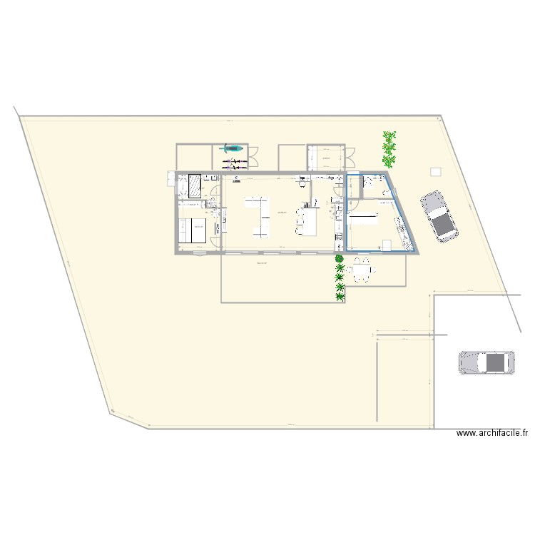 Plan rdc helene 1. Plan de 6 pièces et 732 m2