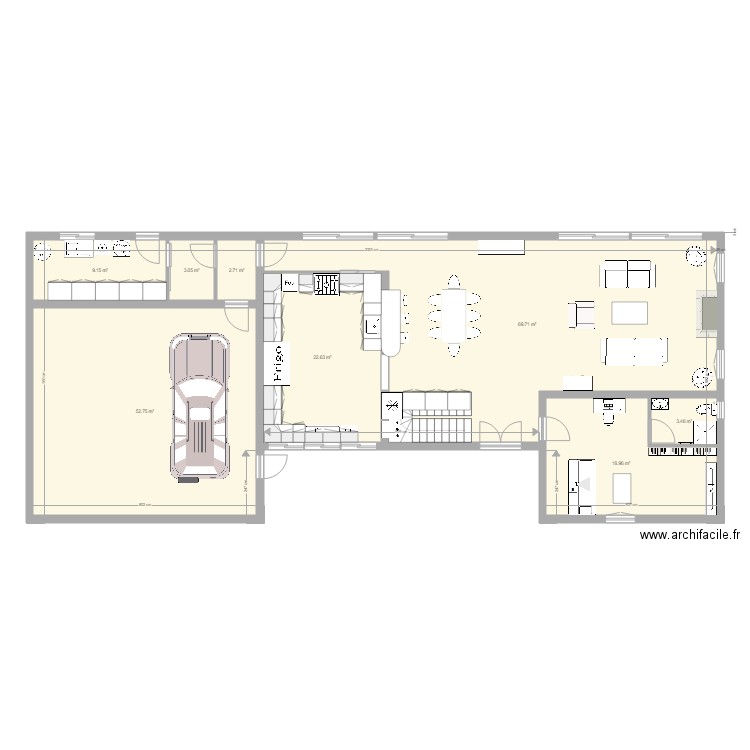 cuisine ouverte. Plan de 0 pièce et 0 m2
