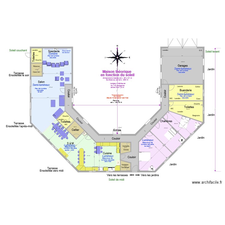 Maison cardinale 05. Plan de 0 pièce et 0 m2