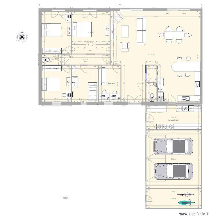 PAVILLON COURVILE projet 4. Plan de 0 pièce et 0 m2