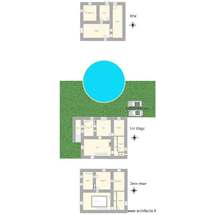 Maison Chabert - V2. Plan de 19 pièces et 319 m2