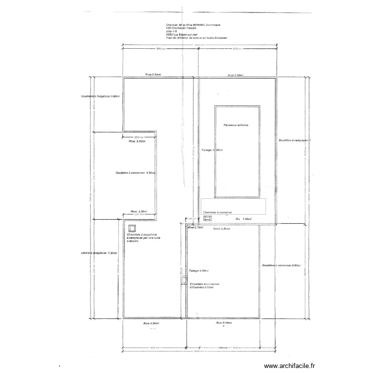 Plan RENARD. Plan de 