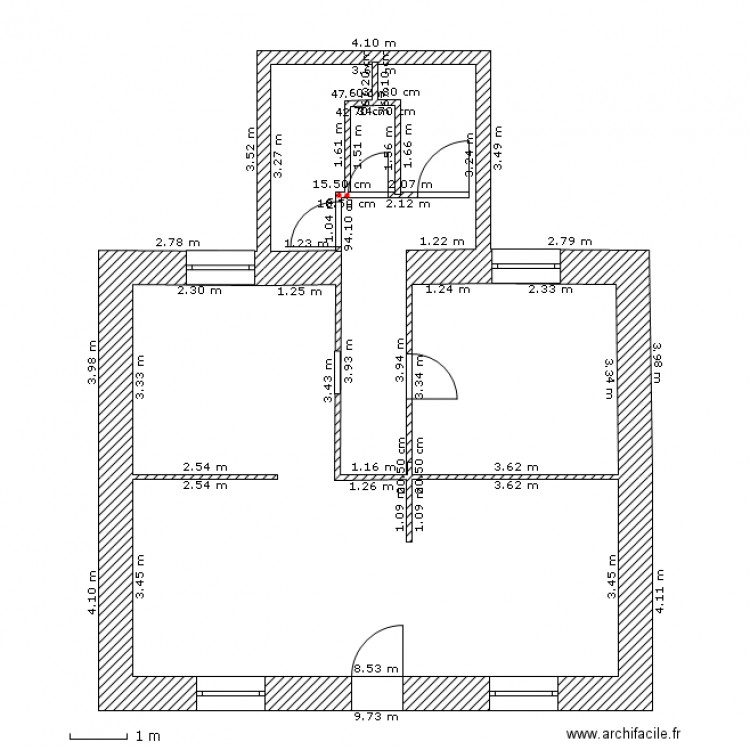 guip 1. Plan de 0 pièce et 0 m2