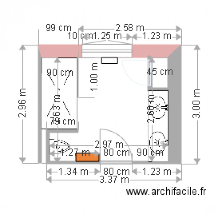 plan salle de bain 2. Plan de 0 pièce et 0 m2