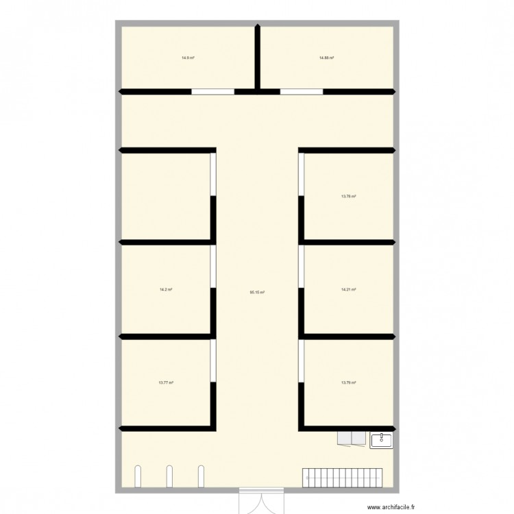 ecurie. Plan de 0 pièce et 0 m2