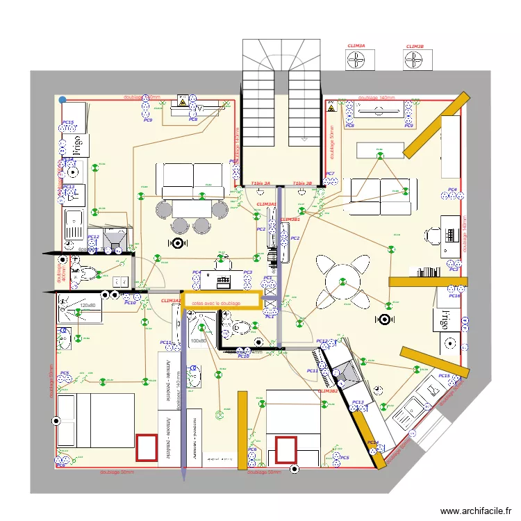 3eme &eacute;tage V10. Plan de 