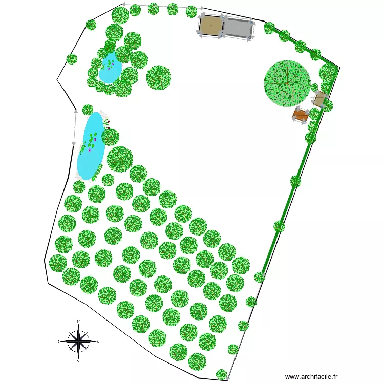 plan implantation nouveau cabanon. Plan de 