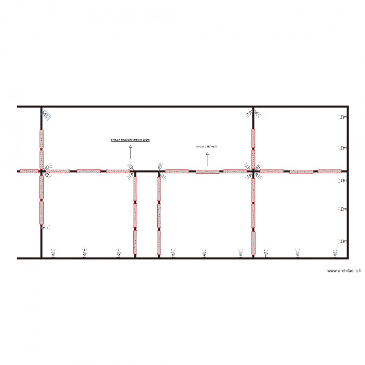 FLEUROPA RUNGIS plan de calpinage pour modele SPIKER MEDIUM iodure 150W. Plan de 0 pièce et 0 m2