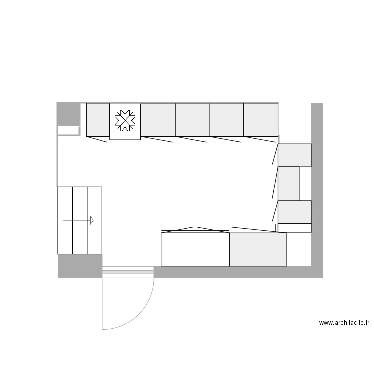 Entrée . Plan de 0 pièce et 0 m2