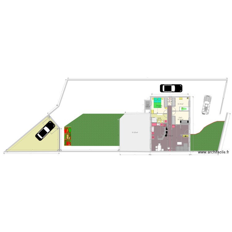 Plan général garage angle 1. Plan de 0 pièce et 0 m2