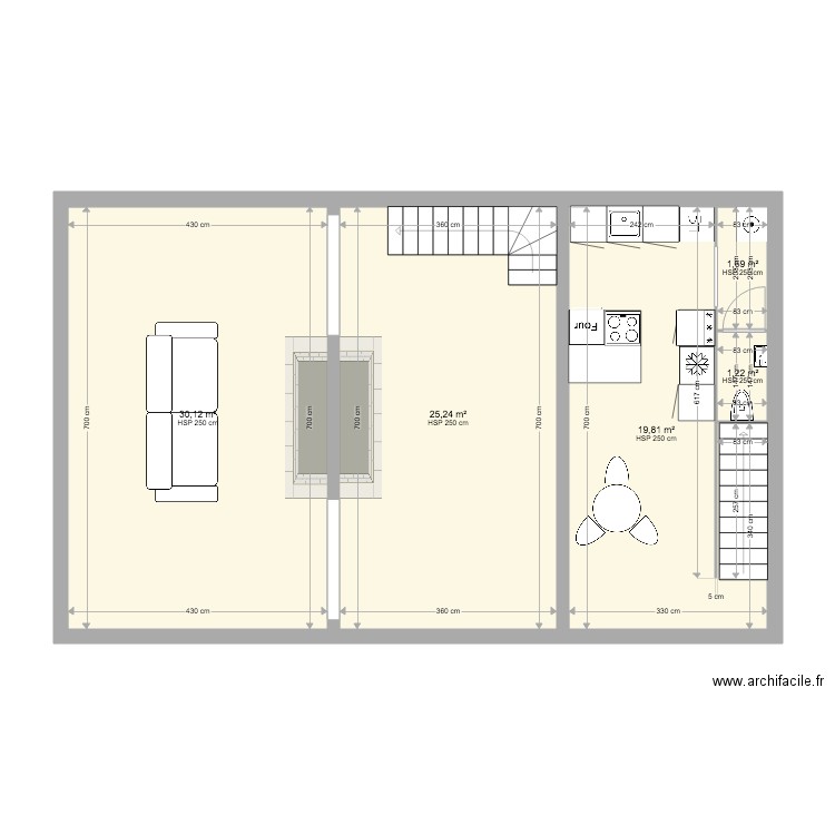 fermette. Plan de 0 pièce et 0 m2