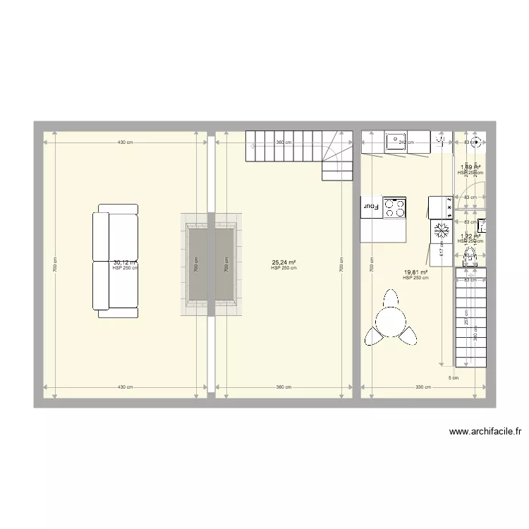 fermette. Plan de 