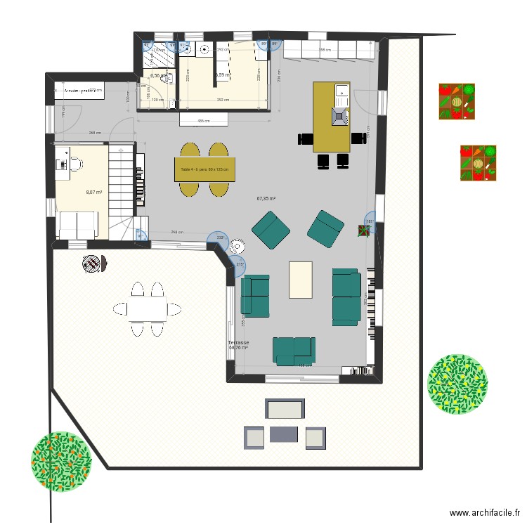 Smu escalier sejour. Plan de 0 pièce et 0 m2