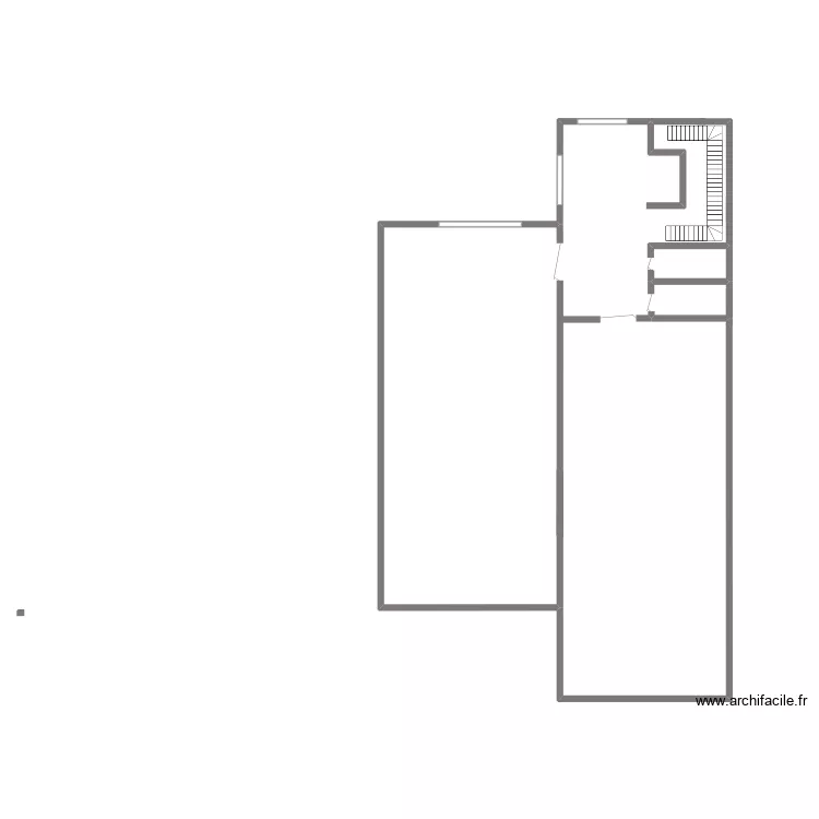 Plan 4 Droit avec murs. Plan de 