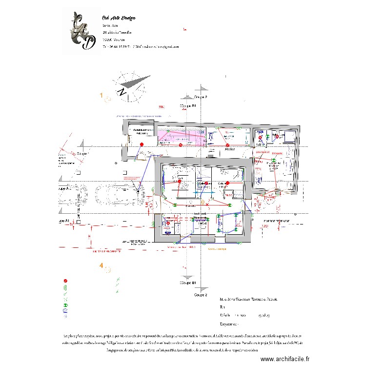 plan  electrique  luminaire rdc. Plan de 0 pièce et 0 m2