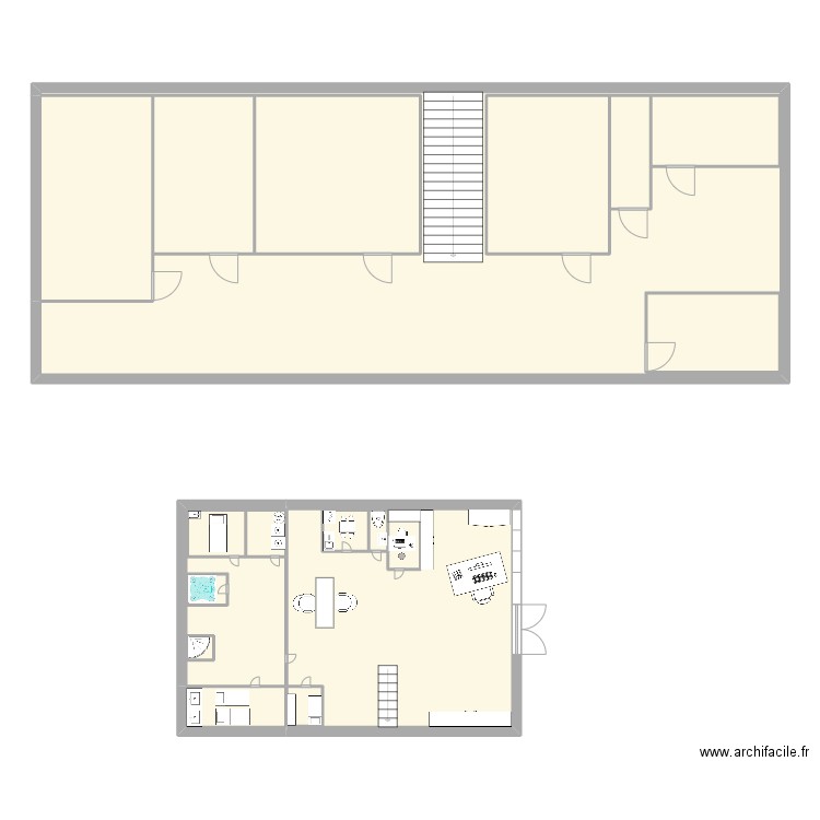 INSTITUT. Plan de 19 pièces et 259 m2