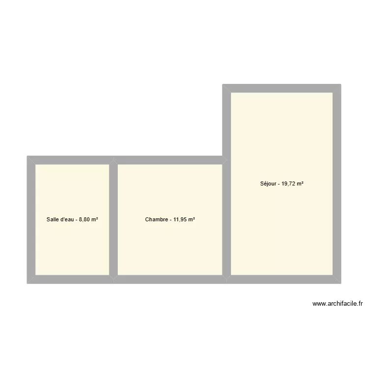 B&acirc;timent A - Croquis - DESPOINTES. Plan de 3  et 40 m²