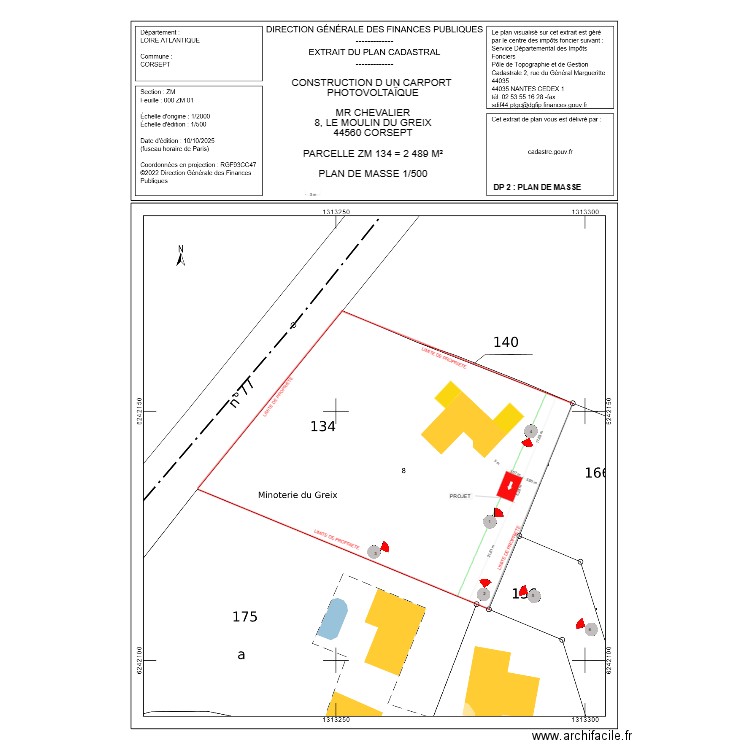 DP 2 CHEVALIER CORSEPT. Plan de 0 pièce et 0 m2