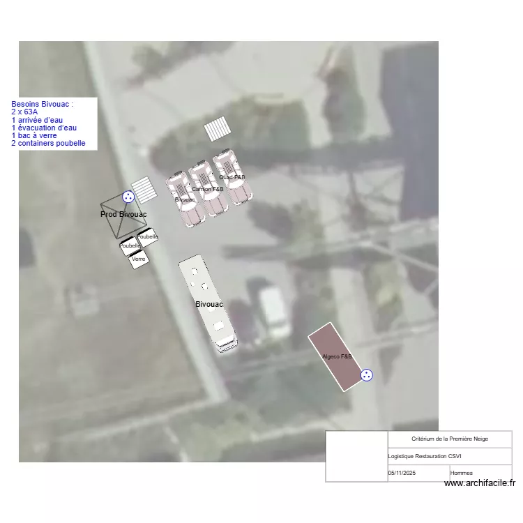 Logistique F&B - Centre Aqua. Plan de 