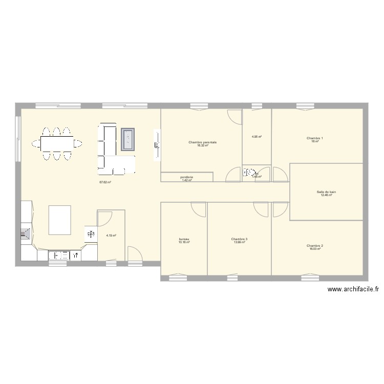 maison vézières. Plan de 0 pièce et 0 m2