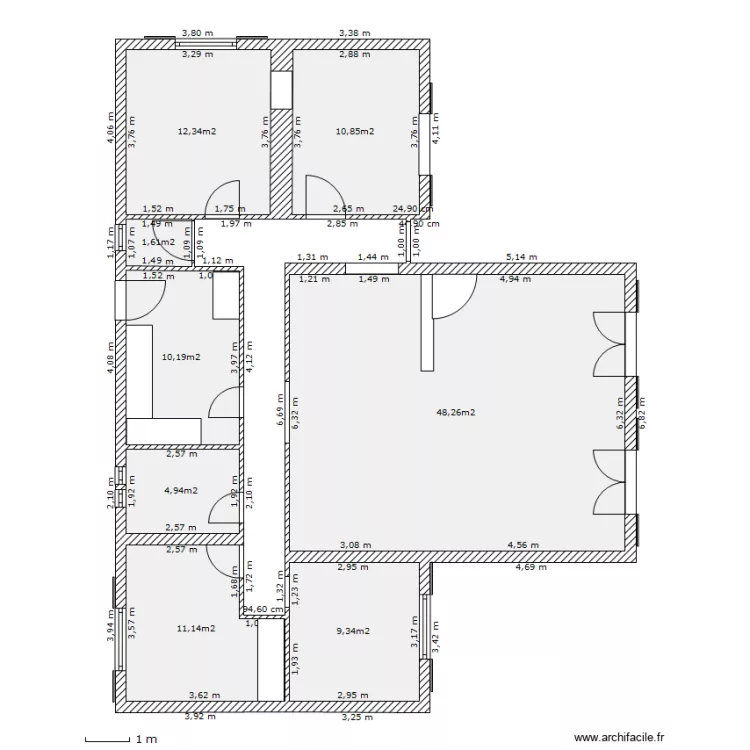 VEYRINES. Plan de 