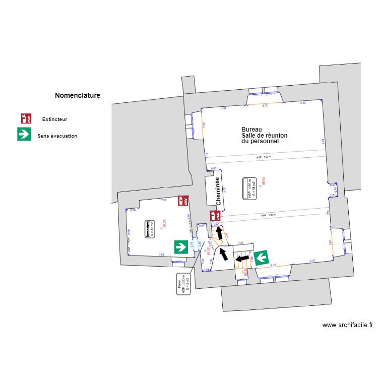 2eme étage du donjon. Plan de 0 pièce et 0 m2