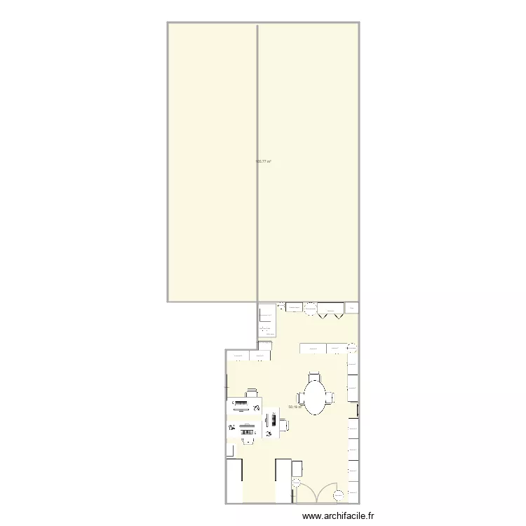 Atelier Maintenance + Soudure. Plan de 
