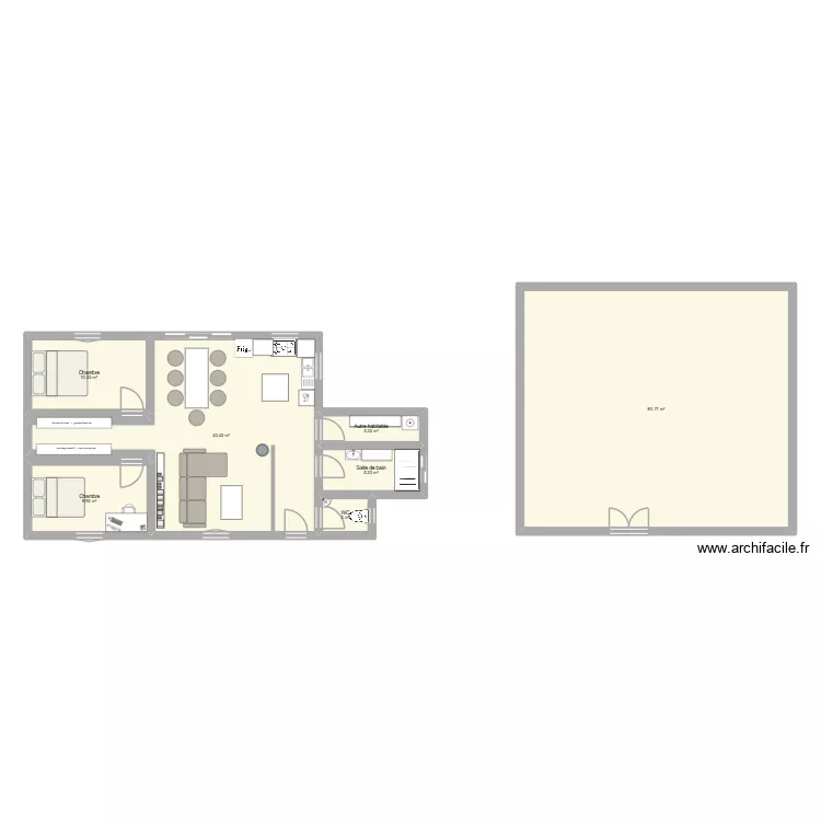 Maison 1 + cave. Plan de 7 Pièces et 154 m² Maison 1 + cave. Plan de 7 Pièces et 154 m²