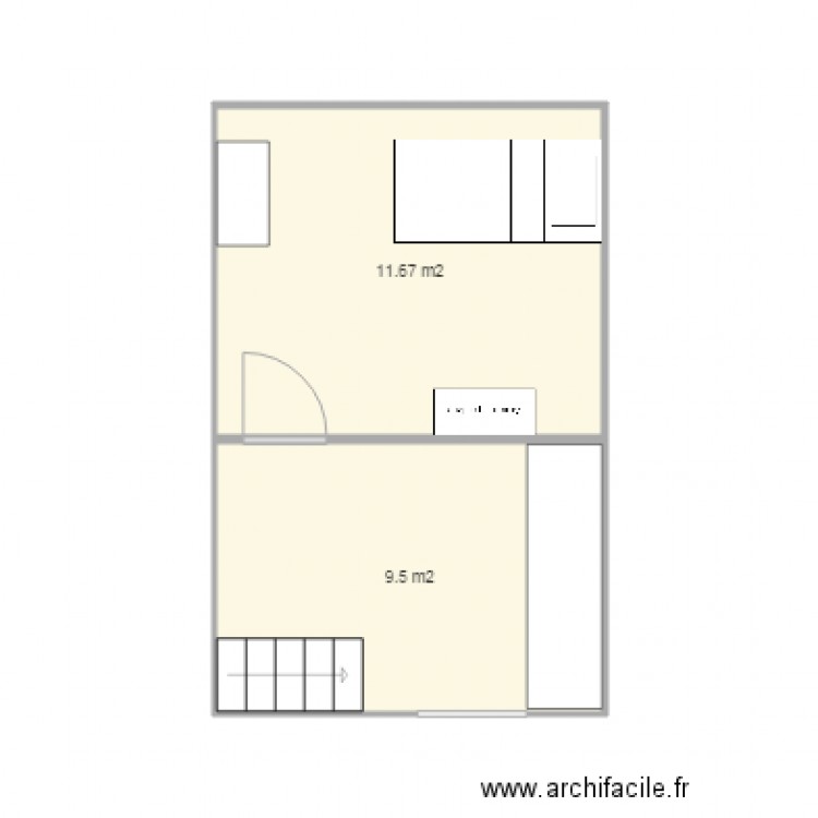 CHAMBRE LOU AMBRE. Plan de 0 pièce et 0 m2
