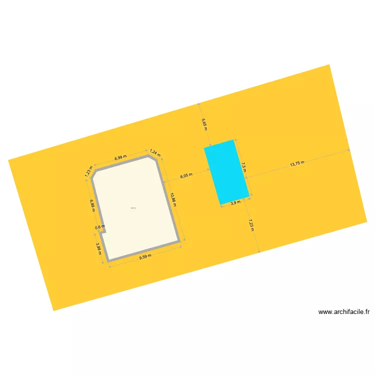 TANCREZ GENECH. Plan de 