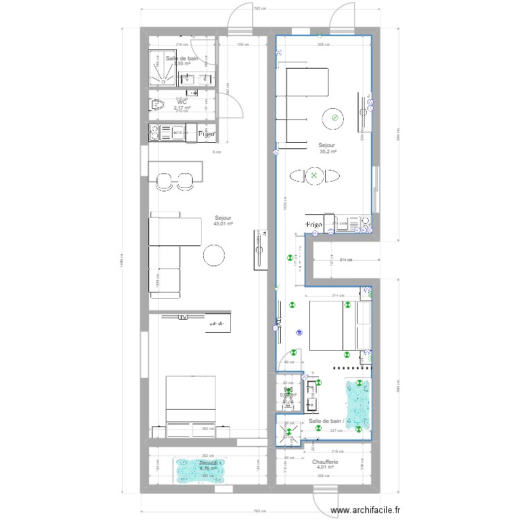 plans love room. Plan de 7 pièces et 94 m2